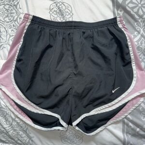 Nike Women's Black and Pink Running Shorts